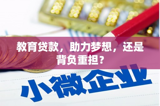 海原教育贷款，助力梦想，还是背负重担？