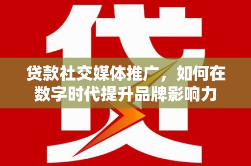 海原贷款社交媒体推广，如何在数字时代提升品牌影响力