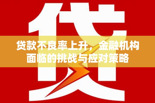 海原贷款不良率上升，金融机构面临的挑战与应对策略