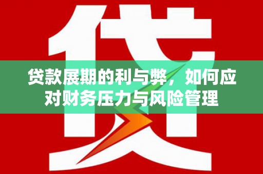 海原贷款展期的利与弊，如何应对财务压力与风险管理