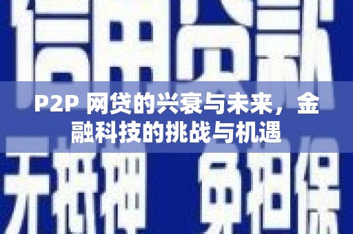 海原P2P 网贷的兴衰与未来，金融科技的挑战与机遇