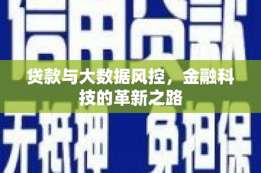 海原贷款与大数据风控，金融科技的革新之路