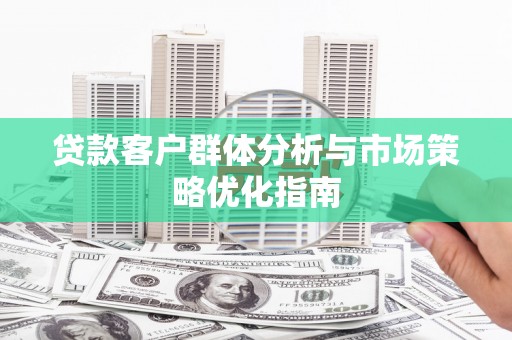 海原贷款客户群体分析与市场策略优化指南