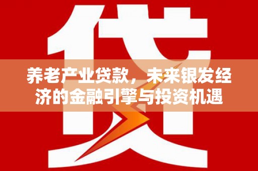 海原养老产业贷款，未来银发经济的金融引擎与投资机遇