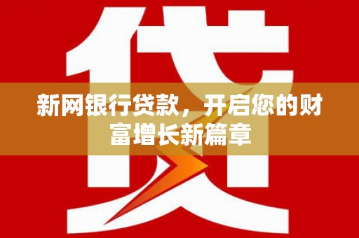 海原新网银行贷款，开启您的财富增长新篇章