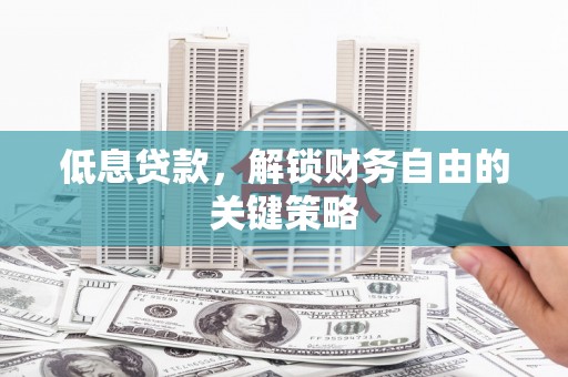 海原低息贷款，解锁财务自由的关键策略