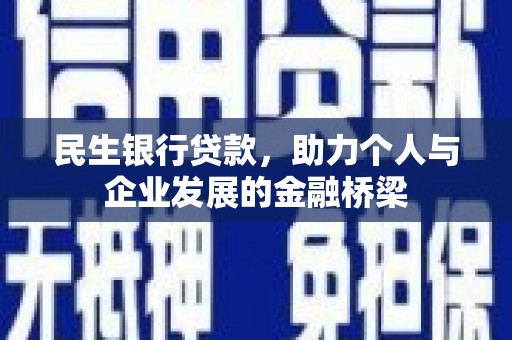海原民生银行贷款，助力个人与企业发展的金融桥梁