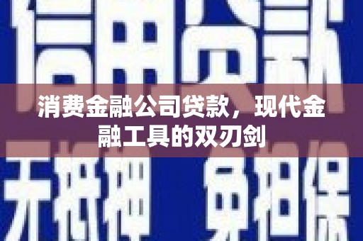 海原消费金融公司贷款，现代金融工具的双刃剑