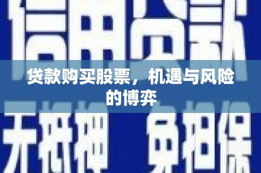 海原贷款购买股票，机遇与风险的博弈