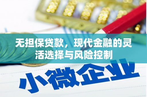 海原无担保贷款，现代金融的灵活选择与风险控制