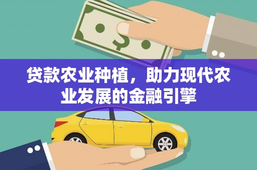 海原贷款农业种植，助力现代农业发展的金融引擎