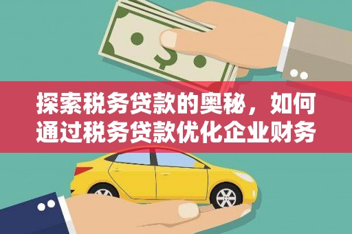 海原探索税务贷款的奥秘，如何通过税务贷款优化企业财务
