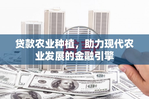 海原贷款农业种植，助力现代农业发展的金融引擎