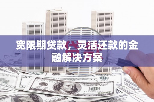 海原宽限期贷款，灵活还款的金融解决方案