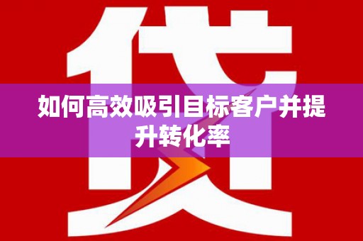 海原如何高效吸引目标客户并提升转化率