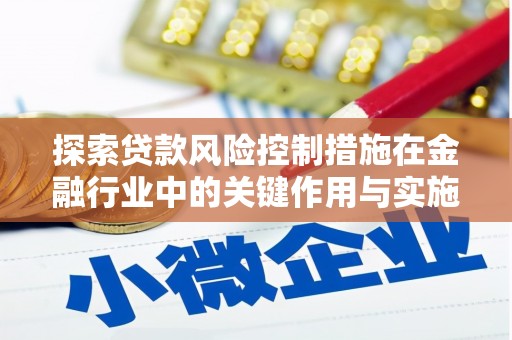 海原探索贷款风险控制措施在金融行业中的关键作用与实施策略