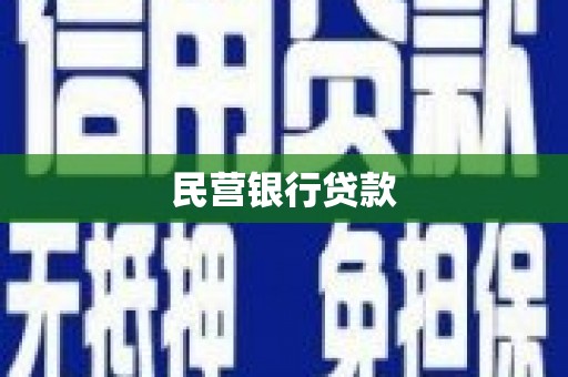 海原民营银行贷款