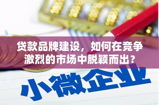 海原贷款品牌建设，如何在竞争激烈的市场中脱颖而出？