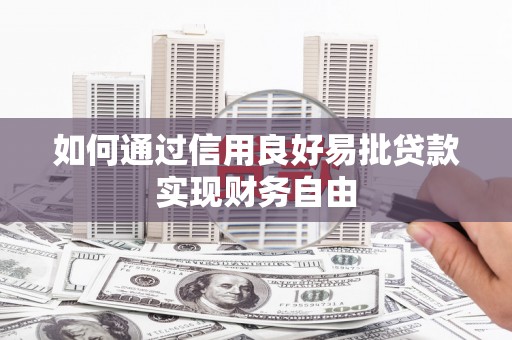 海原如何通过信用良好易批贷款实现财务自由