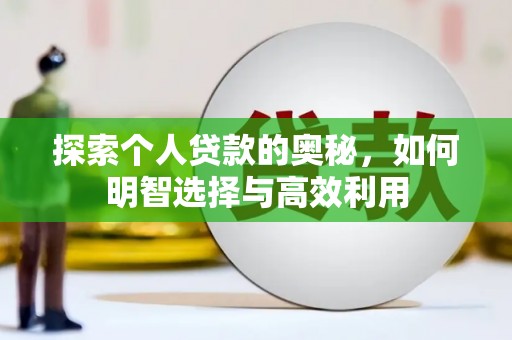 海原探索个人贷款的奥秘，如何明智选择与高效利用
