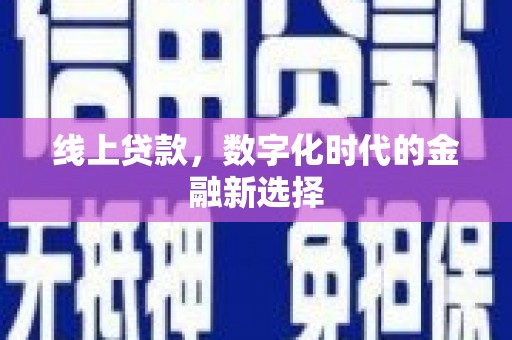 海原线上贷款，数字化时代的金融新选择
