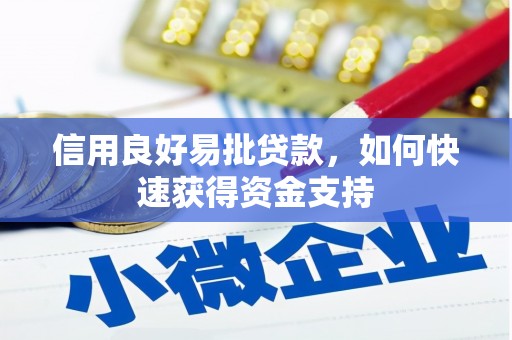 海原信用良好易批贷款，如何快速获得资金支持