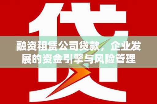 海原融资租赁公司贷款，企业发展的资金引擎与风险管理