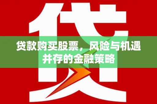 海原贷款购买股票，风险与机遇并存的金融策略