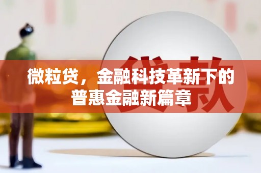 海原微粒贷，金融科技革新下的普惠金融新篇章