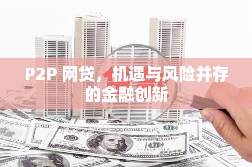 海原P2P 网贷，机遇与风险并存的金融创新