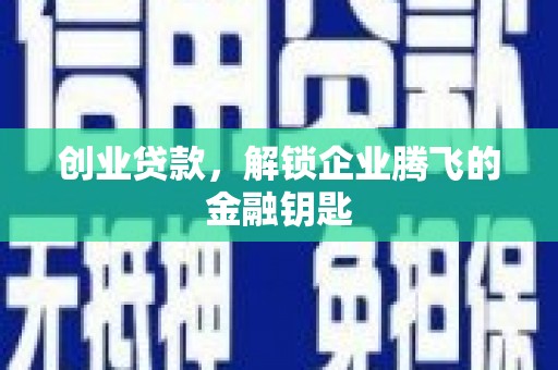 海原创业贷款，解锁企业腾飞的金融钥匙