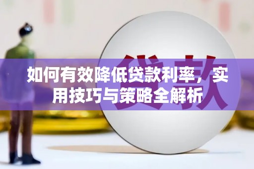 海原如何有效降低贷款利率，实用技巧与策略全解析