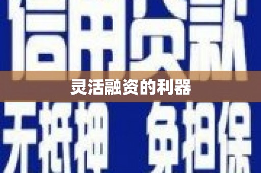 海原灵活融资的利器