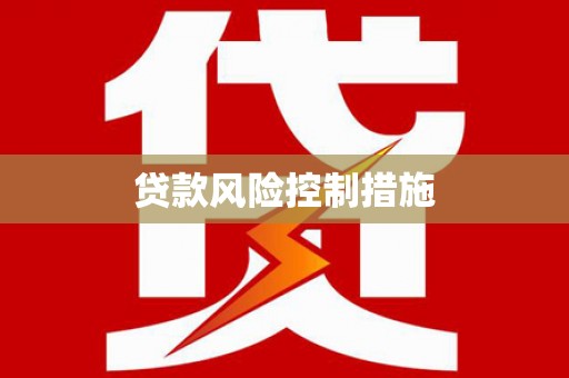 海原贷款风险控制措施