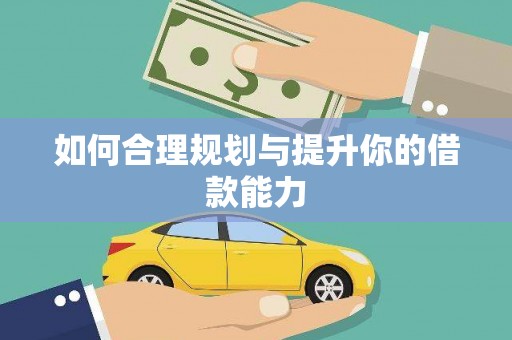 海原如何合理规划与提升你的借款能力