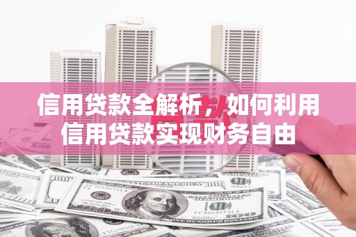 海原信用贷款全解析，如何利用信用贷款实现财务自由