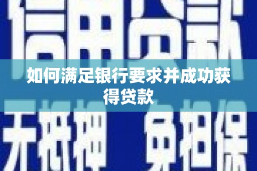 海原如何满足银行要求并成功获得贷款